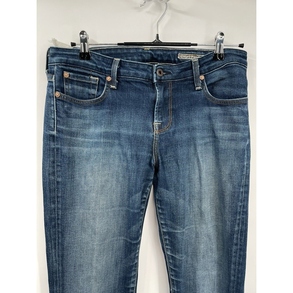 Chip & Pepper 28 Bootcut Jeans Women Blue Medium Wash Low Rise Distressed USA - Picture 2 of 9